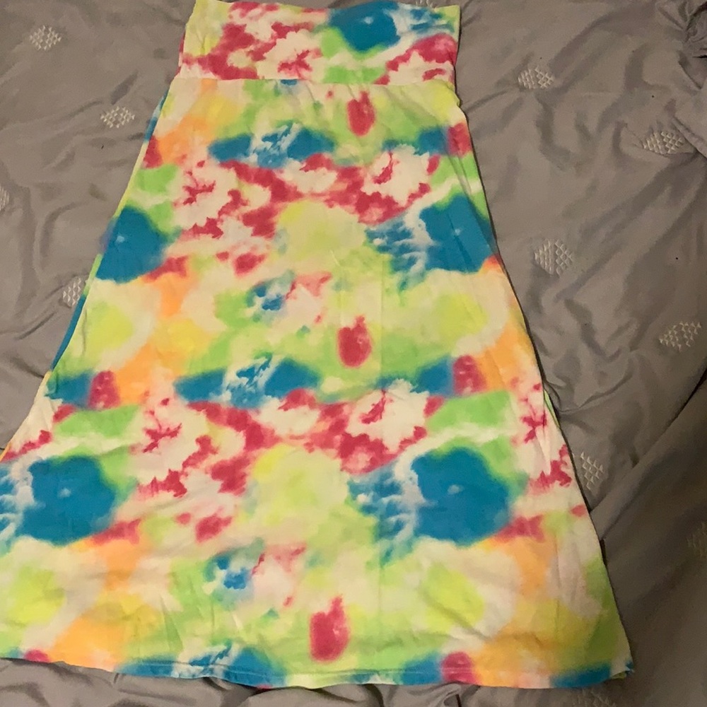 tye dye skirt